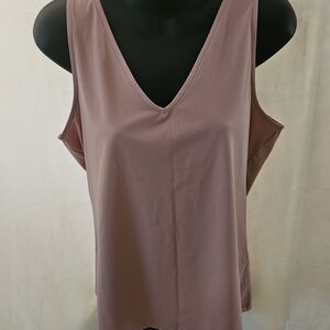 Kate & Mallory Mauve V-Neck Tank Top